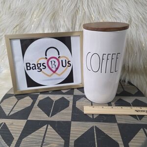 RAE DUNN ARTISAN COLLECTION CERAMIC COFFEE CANISTER LARGE  BRAND NEW FAST SHIP